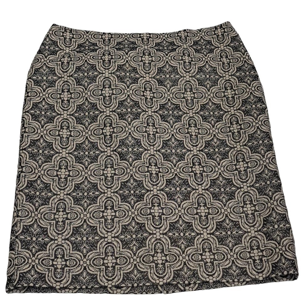 Talbots Black and tan pencil skirt size 12